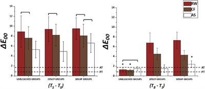 Effects of Artificial Staining and Bleaching Protocols on the Surface Roughness, Color, and Whiteness Changes of an Aged Nanofilled Composite